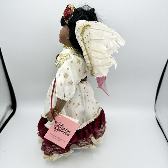 Paradise Galleries Heaven's Embrace Porcelain Doll African American Musical - Picture 3 of 10